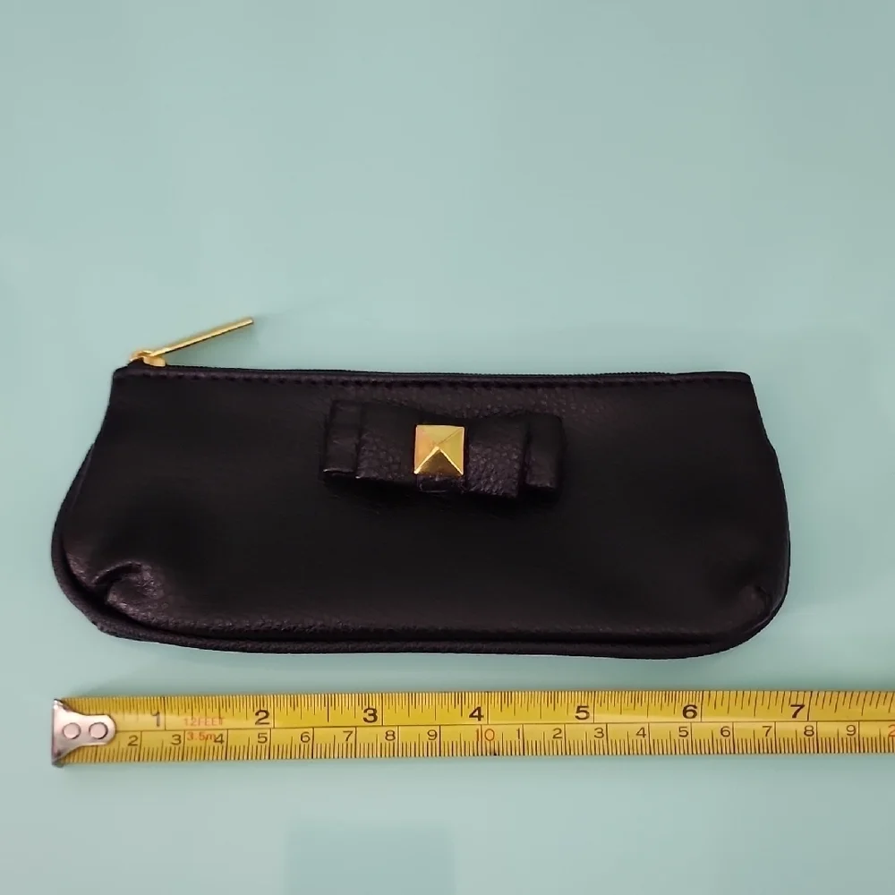 Lord & Taylor Cosmetic Pouch with Gold Accent